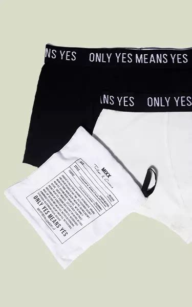 Consent Themed Unisex Underwear By Tailor And Circus And Generation Mixx