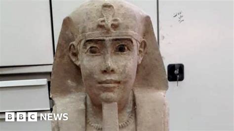 egyptian archaeologists find sphinx at aswan temple
