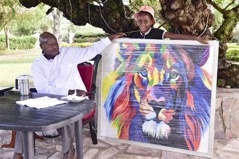 He brought stability and relative prosperity after years of violence and strife under idi amin and milton obote but he is now 76. Museveni Receives 9-Year-Old Young Kenyan Artist ...