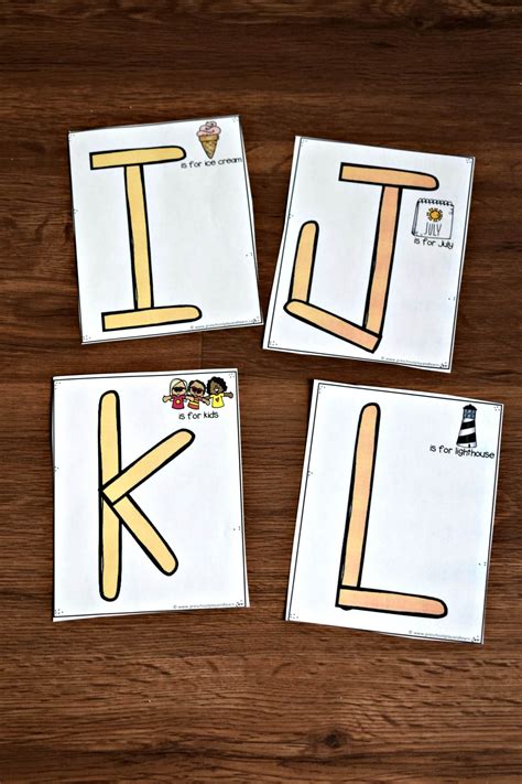 Free Popsicle Stick Letters Printables