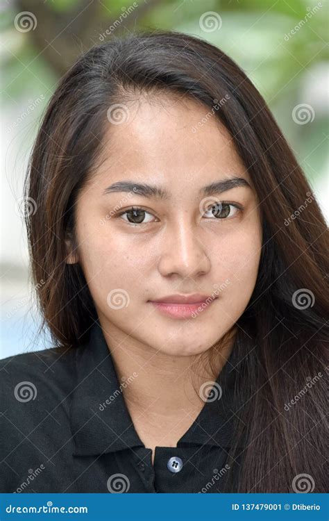 beautiful filipina teenage female portrait stock image image of teen female 137479001