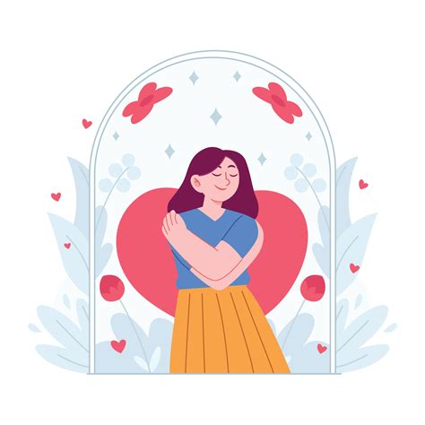 Love Yourself Concept Vector Illustration Idea For Landing Page