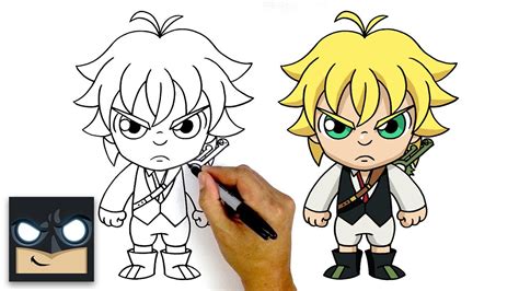 How To Draw Meliodas The Seven Deadly Sins Youtube
