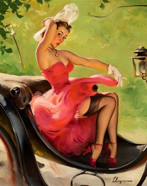 Gil Elvgren Pin Up Girls Giclee Canvas Print Paintings Poster