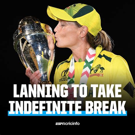 Espncricinfo On Twitter Australia Skipper Meg Lanning Has Taken An Indefinite Break From