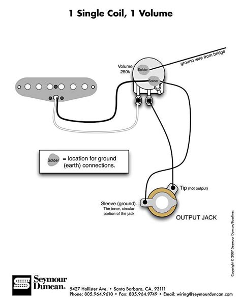 Solderless kits allow you to upgrade your electronics, swap pickups, install kill switches, and more. Single Pickup Guitar Wiring Volume Pot For | schematic and wiring diagram