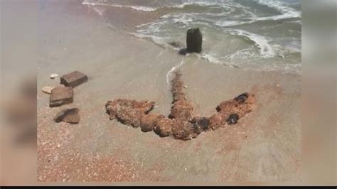 Anchor Possibly From S Uncovered On Florida Beach Firstcoastnews Com
