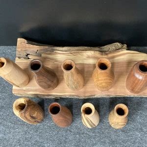 Wood Vase Hand Turned Wooden Vase Twig Pot Etsy