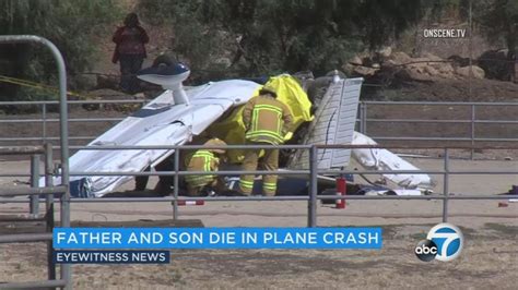 Father Son Killed In Ventura County Plane Crash Identified