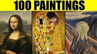 FAMOUS PAINTINGS in the World - 100 Great Paintings of All Time - YouTube