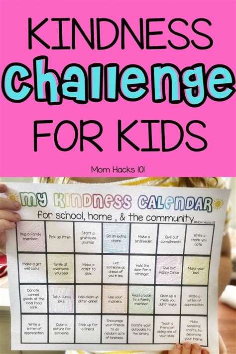 100 Acts Of Kindness For Kids To Do A Kindness Challenge