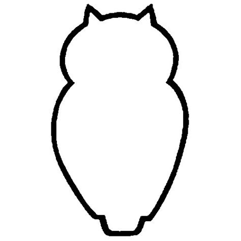 Best Photos Of Owl Outline Template Owl Template Free Printable