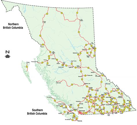 Map Of Bc Highways