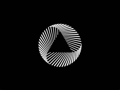 Triangle Circular Animation Dribbble Abstract Connect Global