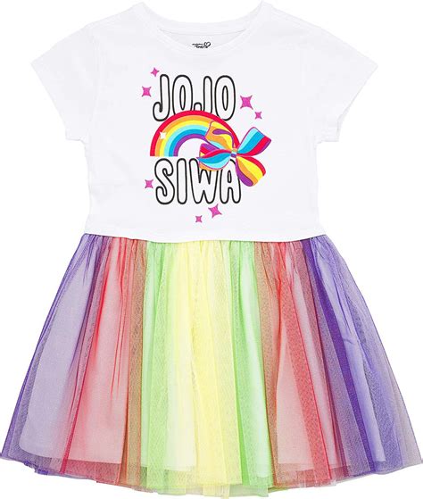Jojo Siwa Girls Tutu Dress With Tulle Skirt Nickelodeon L 1012