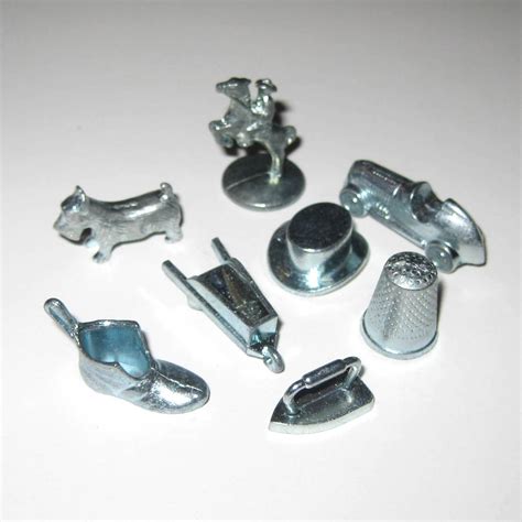 Lot Of 8 Pewter Monopoly Game Pieces By Grandmothersattic On Etsy