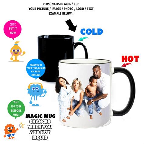 Personalized Color Changing Mug Custom Photo Magic Mug Heat Etsy