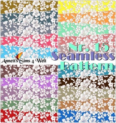 Annett`s Sims 4 Welt Seamless Pattern Nr 15 • Sims 4 Downloads