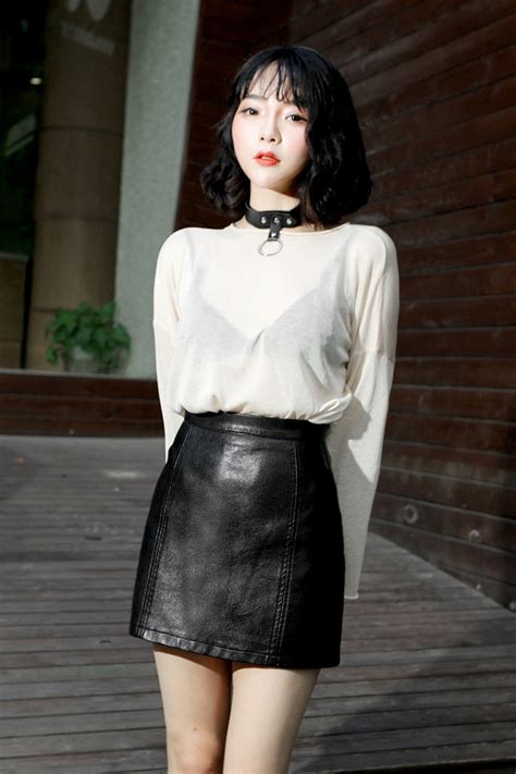 2018 Spring Summer Skirt Korean Style High Waist Pu Leather Skirt Female A Skirt Sexy Cover