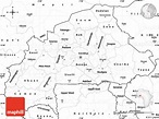 Blank Simple Map of Burkina Faso