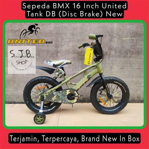 Jual Sepeda Anak Bmx 16 Inch United Tank New Ban Jumbo Rem Cakram