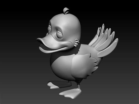 download obj file duck 3d model 3d printer model ・ cults