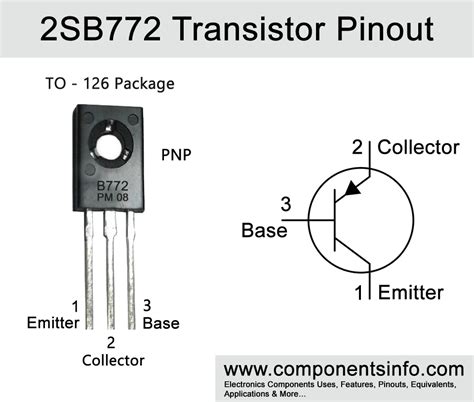 2SB772 Transistor Pinout Equivalent Uses Features Components Info