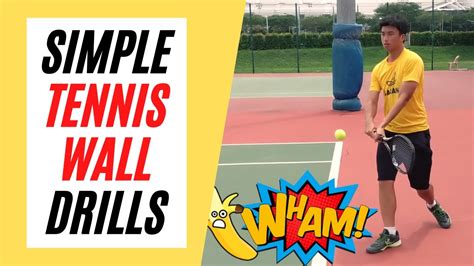 Simple Tennis Wall Drills How To Play Tennis Without A Partner Youtube