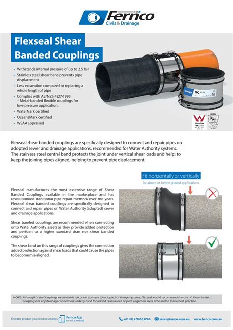 Pdf Flexseal Shear Banded Couplings Dokumentips