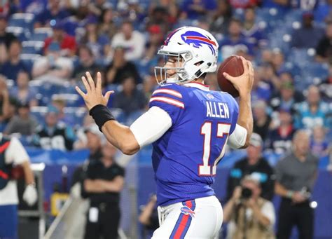 Joshua patrick allen (born may 21, 1996) is an american football quarterback for the buffalo bills of the national football league (nfl). Bills' Josh Allen no rookie in the huddle, teammates say ...