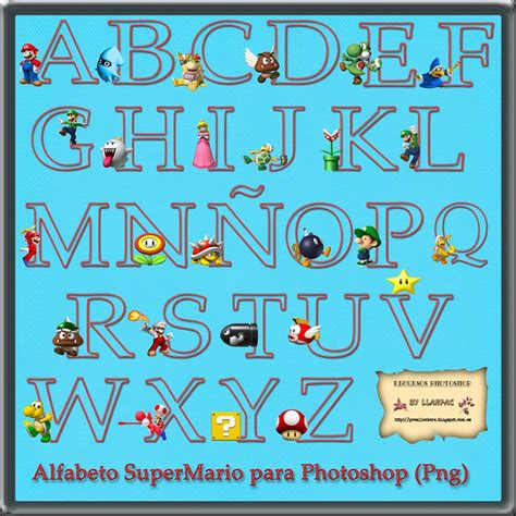 Recursos Photoshop Llanpac Alfabeto De Super Mario Para Fotomontajes Png