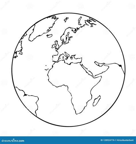 World Globe Outline