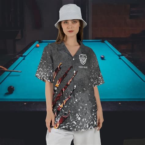 Personalized Billiards Paint Splash Hawaiian Shirt Hawaii Etsy