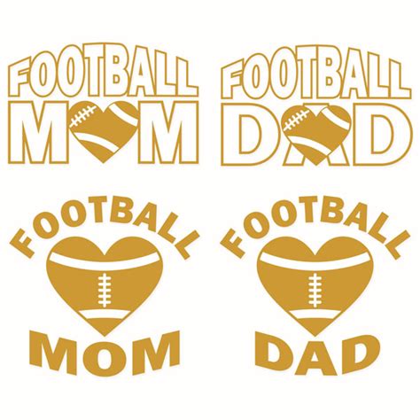 Download Football Mom and Dad Cuttable Designs