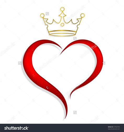 Heart And Crown Stock Photos Images And Pictures Crown Images Heart