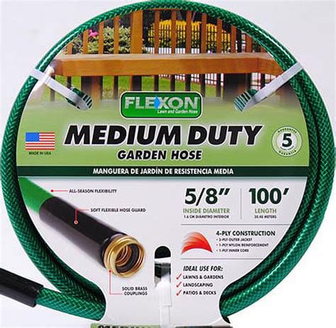 Flexon Medium Duty 58 X 100 4 Ply Construction Garden Hose