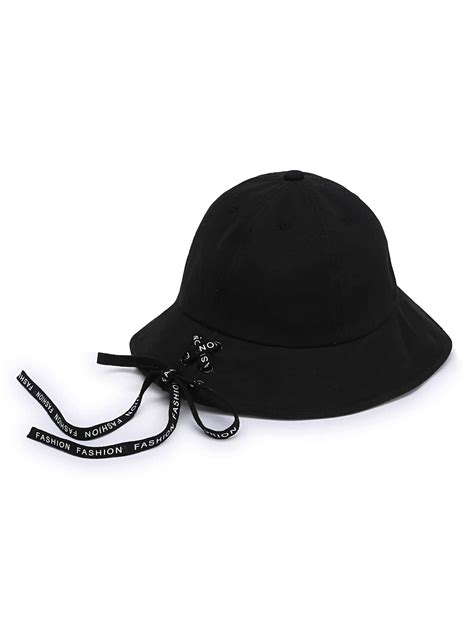 Lace Up Design Bucket Hat Sheinsheinside