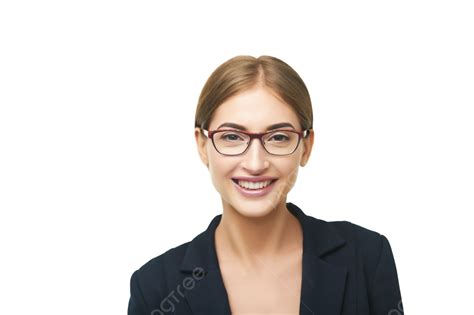 Smiling Business Woman Portrait Businesswoman Laughing Cheerful Lady