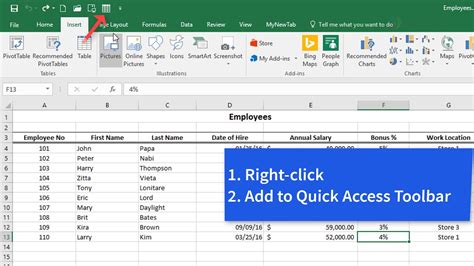 37 Excel 2016 Quick Access Toolbar Youtube