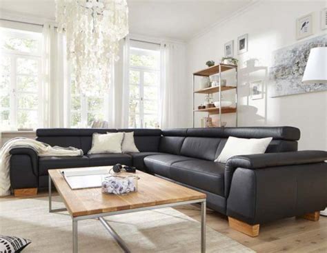 Weißes sofa in der größe 250x220cm günstig abzugeben! Natura Philadelphia Ecksofa in Leder schwarz: Inklusive ...