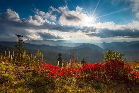 Blue Ridge Parkway Autumn Landscape Photography Scenic North Carolina