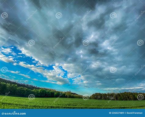 Cloudy Skies Stock Image Image Of England Countryside 226537489