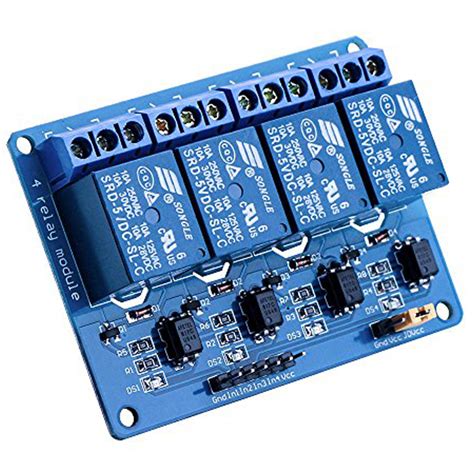 Buy 4 Channel Dc 5v Relay Module With Optocoupler For Arduino Uno