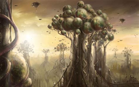 Alien Tree Fantasy Wallpapers Pinterest Fantasy City Aliens And