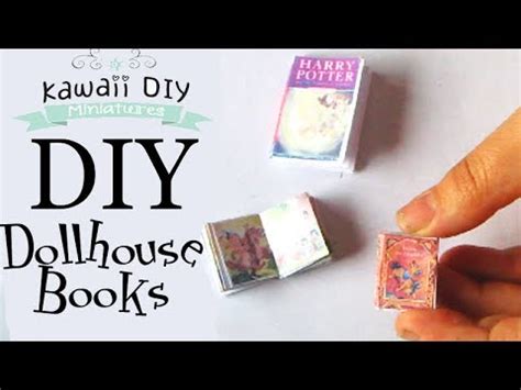 The best way i know to get started is to first get inspired. DIY Dollhouse Mini Books - With FREE Template - YouTube