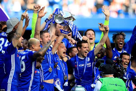 Check spelling or type a new query. Chelsea lift the Premier League trophy once again