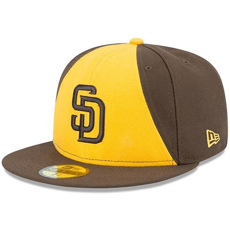 Mens San Diego Padres New Era Browngold Authentic Collection On Field