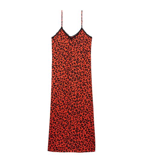 The Kooples Leopard Print Slip Dress Harrods Au