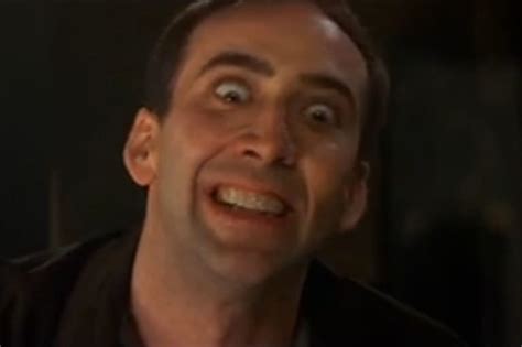 Nicolas Cage Trying Not To Laugh Gif