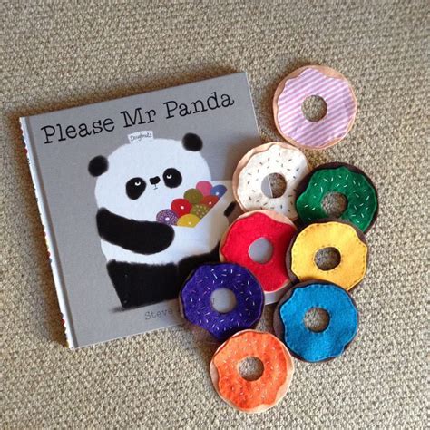 Please Mr Panda Story Sack Doughnuts Also Make Great Threading Game As